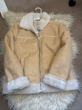 Abercrombie kids girl’s faux suede jacket
